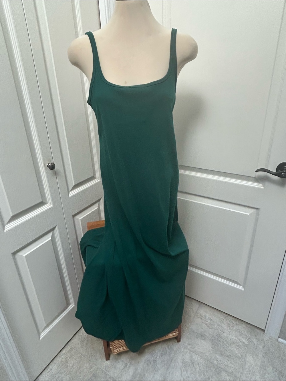 LG Forest Green Sleeveless Maxi Dress by GAP